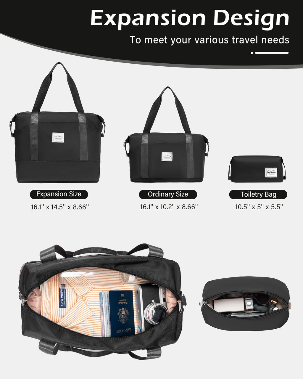 VoyagePro 6-Piece Hardshell Luggage Set - Luggage Travel Bags by Handbags Specialist Headquarter | Available at Handbags Specialist Headquarter