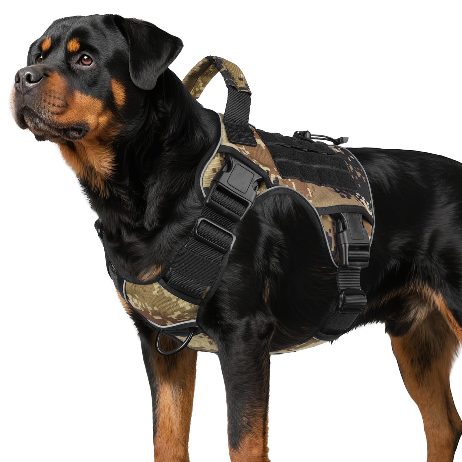 GuardianGrip Tactical Dog Vest - Large, Reflective, Green -  by Handbags Specialist Headquarter | Available at Handbags Specialist Headquarter