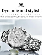 EclipseTime: Luminous Men's Luxury Chrono Watch