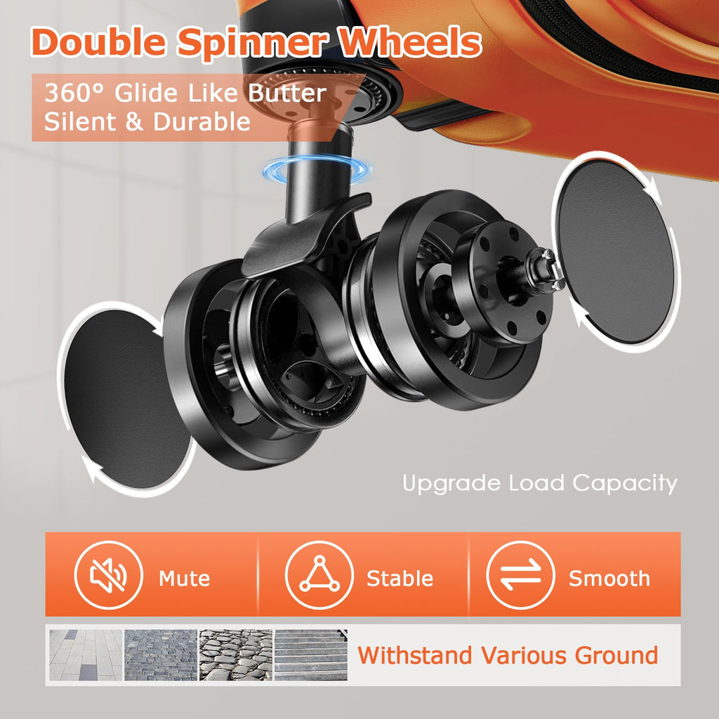 BEOW Spinner Luggage Set - Luggage Travel Bags by Handbags Specialist Headquarter | Available at Handbags Specialist Headquarter