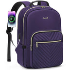 Chic Leather Laptop Backpack for Women - LoveVook - Backpack Bags by Handbags Specialist Headquarter | Available at Handbags Specialist Headquarter