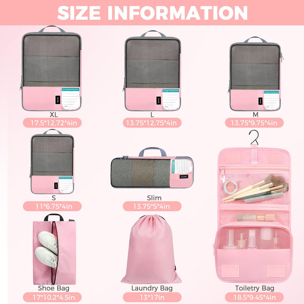 BAGAIL Expandable Travel Compression Cubes Set -  by Handbags Specialist Headquarter | Available at Handbags Specialist Headquarter