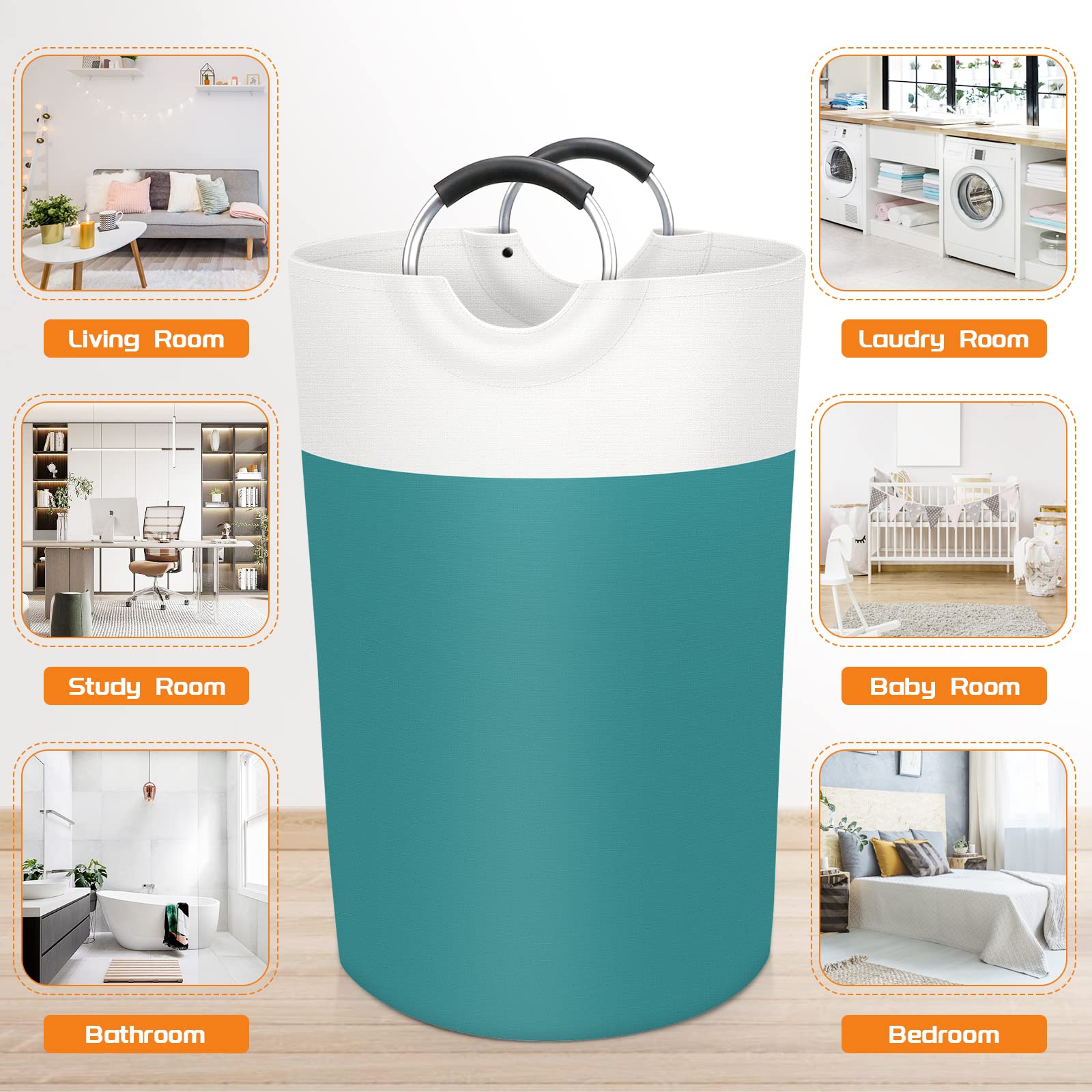 BlissTotes 90L Collapsible Laundry Hamper - Black - Laundry Baskets by Handbags Specialist Headquarter | Available at Handbags Specialist Headquarter