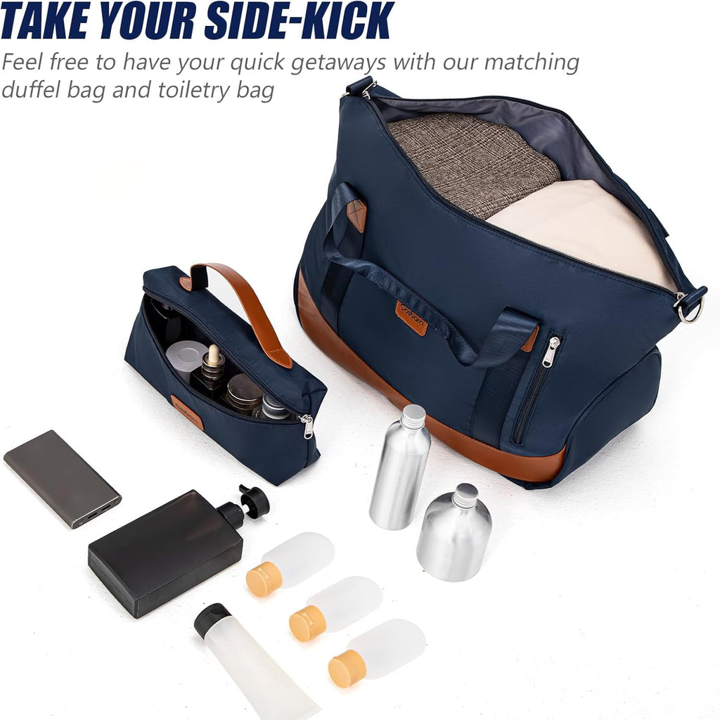 Cosbarn 5-Piece Hardshell Luggage Set - Dark Blue