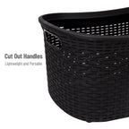 Ivory Wicker Mind Reader 40L Laundry Basket - Laundry Baskets by Handbags Specialist Headquarter | Available at Handbags Specialist Headquarter