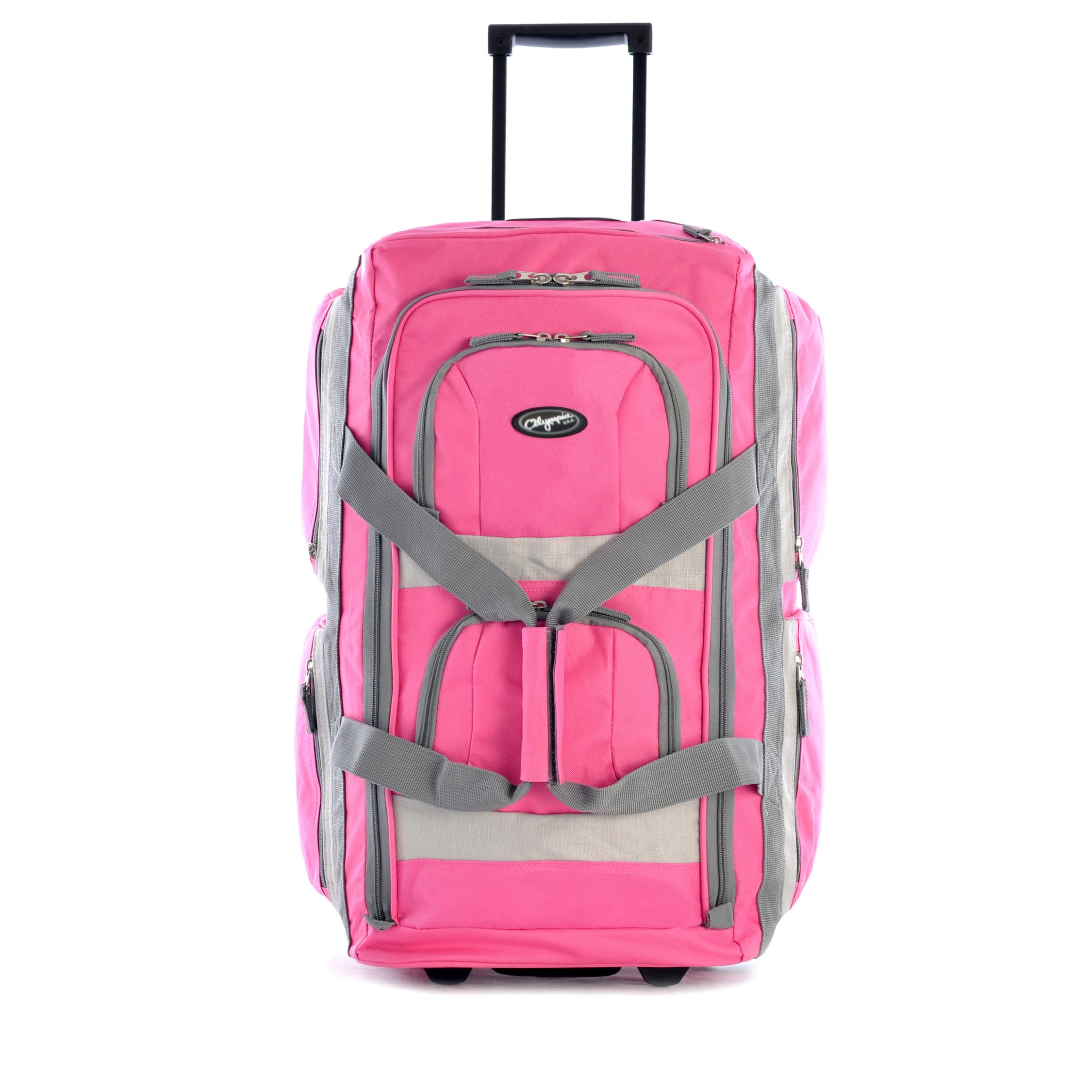 Olympia 22 Max Wheeled Duffel: 8-Pocket Water-Resist -  by Handbags Specialist Headquarter | Available at Handbags Specialist Headquarter