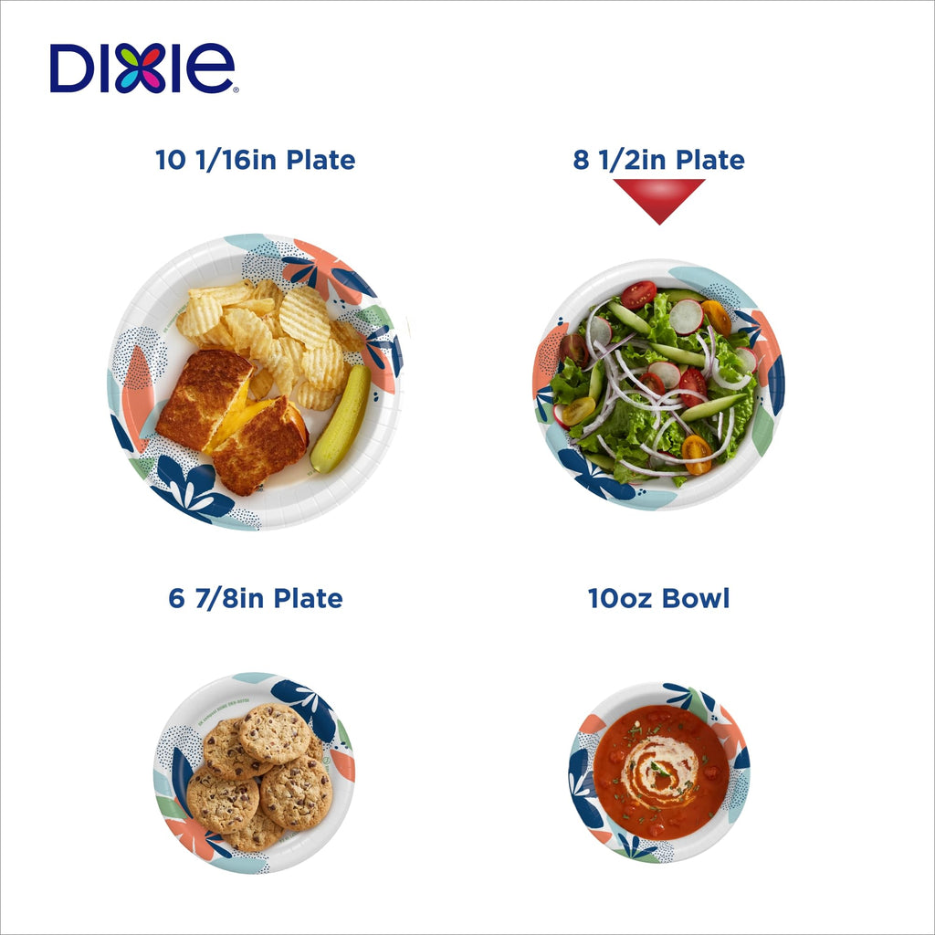 Durable Dixie 8.5 Plates: Strong, Safe & Soak-Proof - Paper Plates by Handbags Specialist Headquarter | Available at Handbags Specialist Headquarter