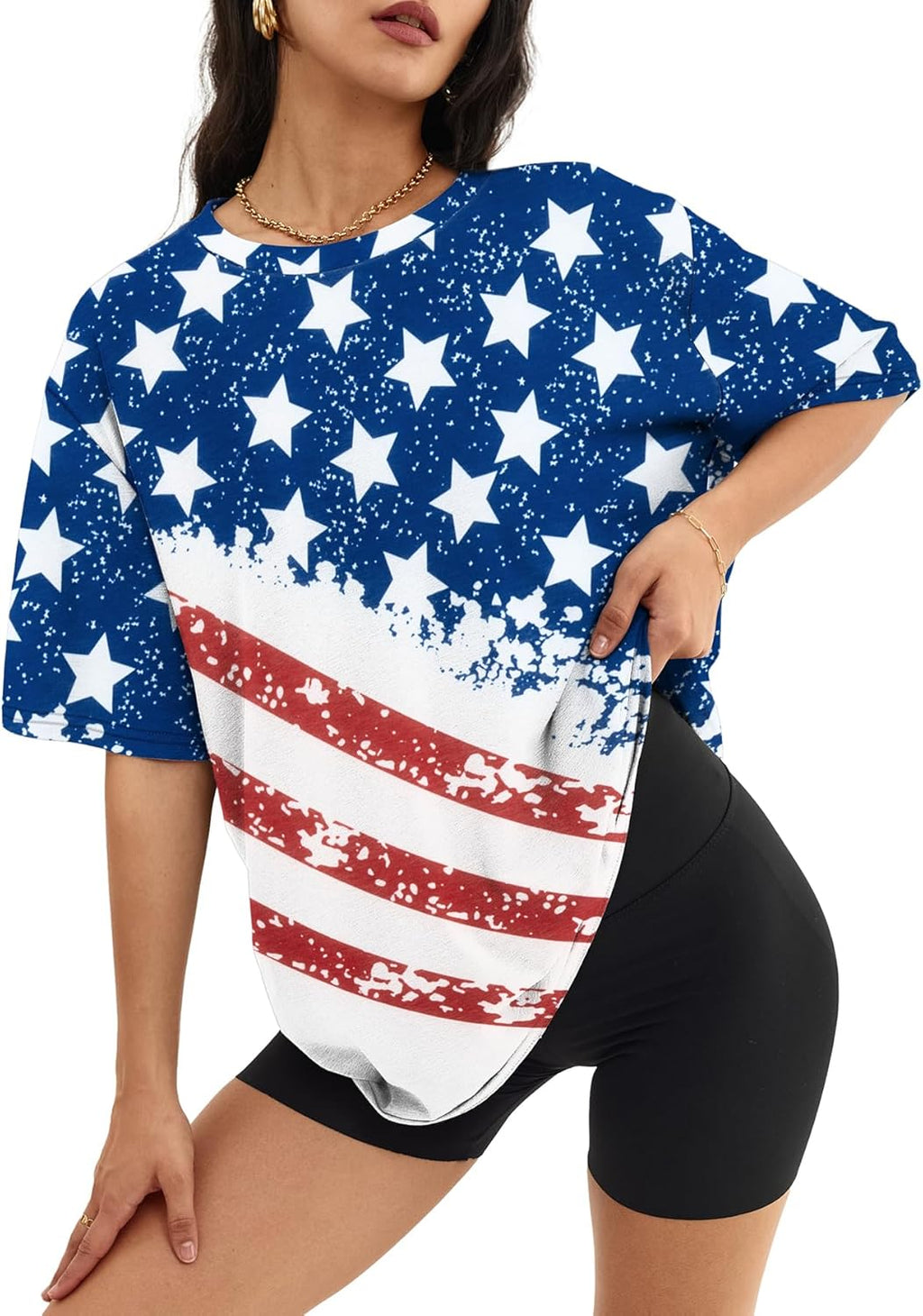 ATHMILE Women's Oversized Graphic Tee