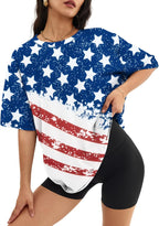 ATHMILE Women's Oversized Graphic Tee