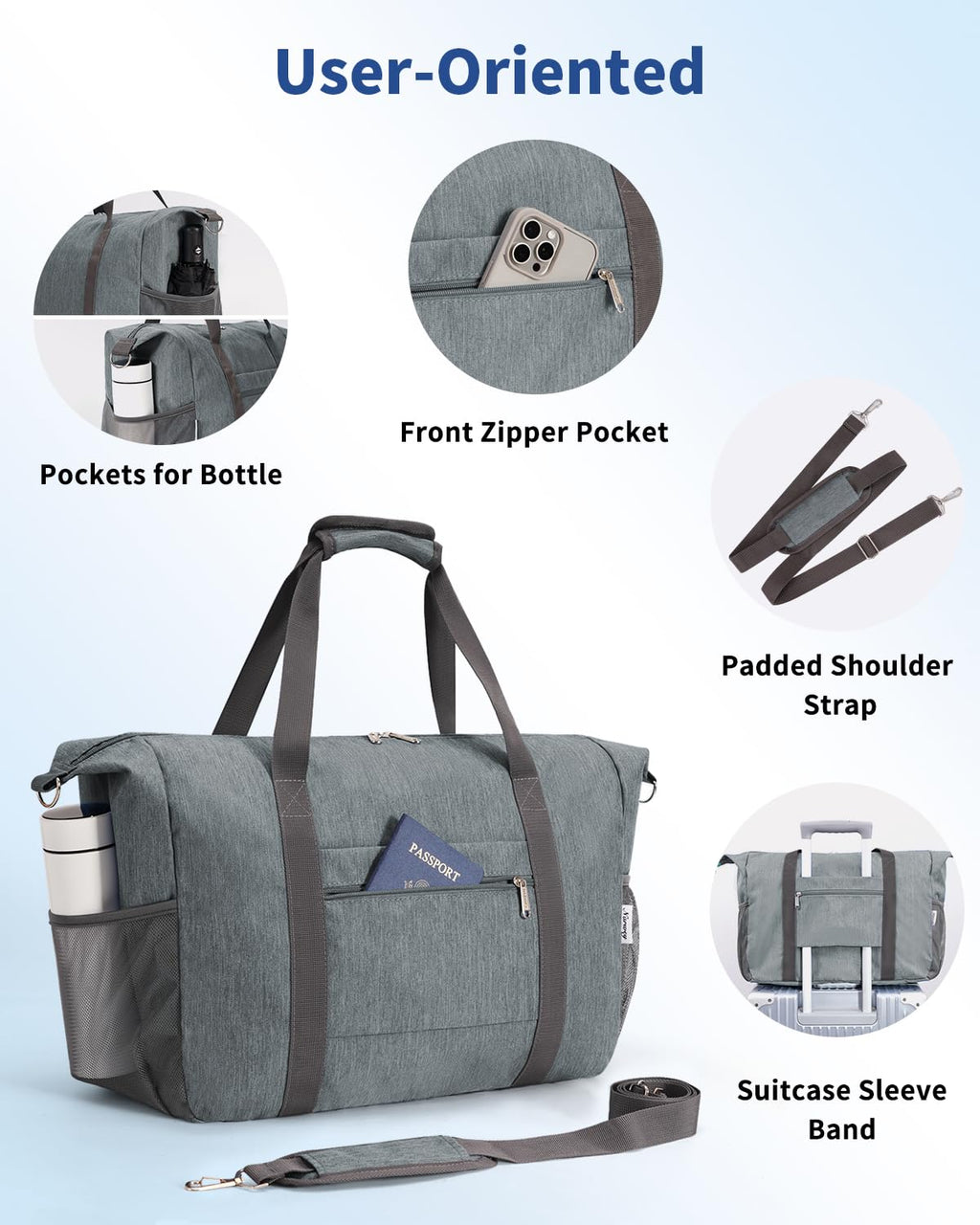 Narwey Air Duffle 22x14x9 - Luggage Travel Bags by Handbags Specialist Headquarter | Available at Handbags Specialist Headquarter