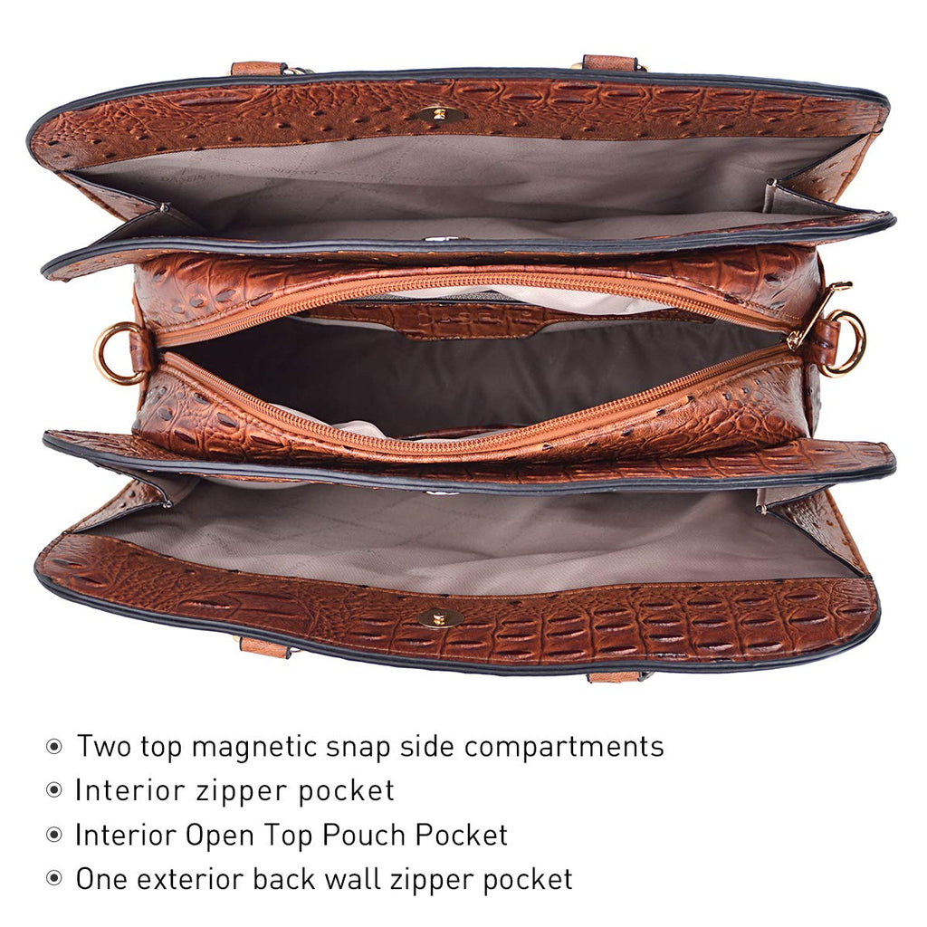 Women’s 2pc Tote & Wallet Handbag Set with 3 Compartments
