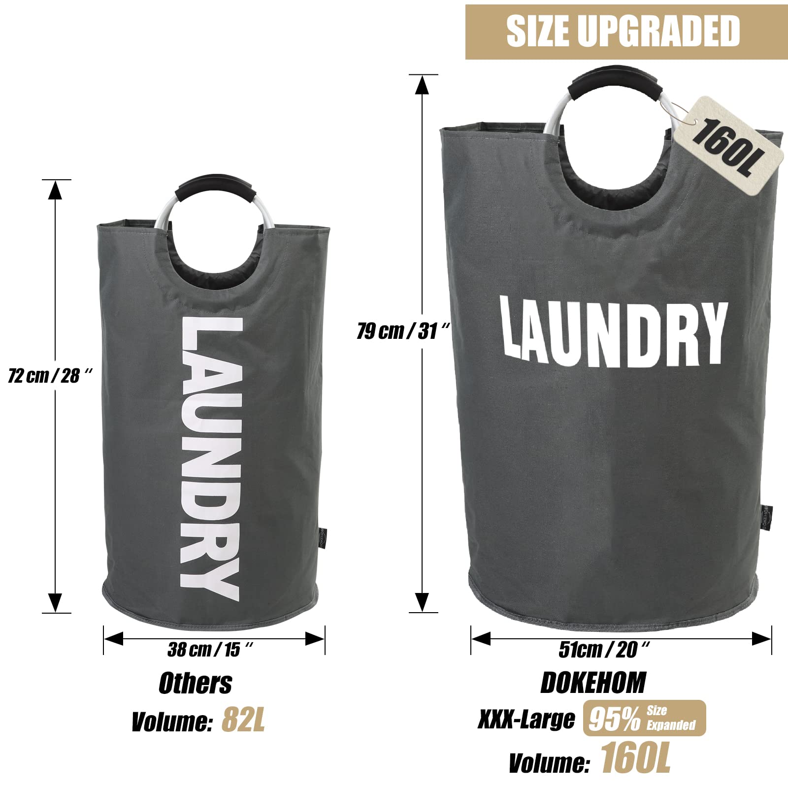 FoldAway Laundry Hamper - Laundry Baskets by Handbags Specialist Headquarter | Available at Handbags Specialist Headquarter