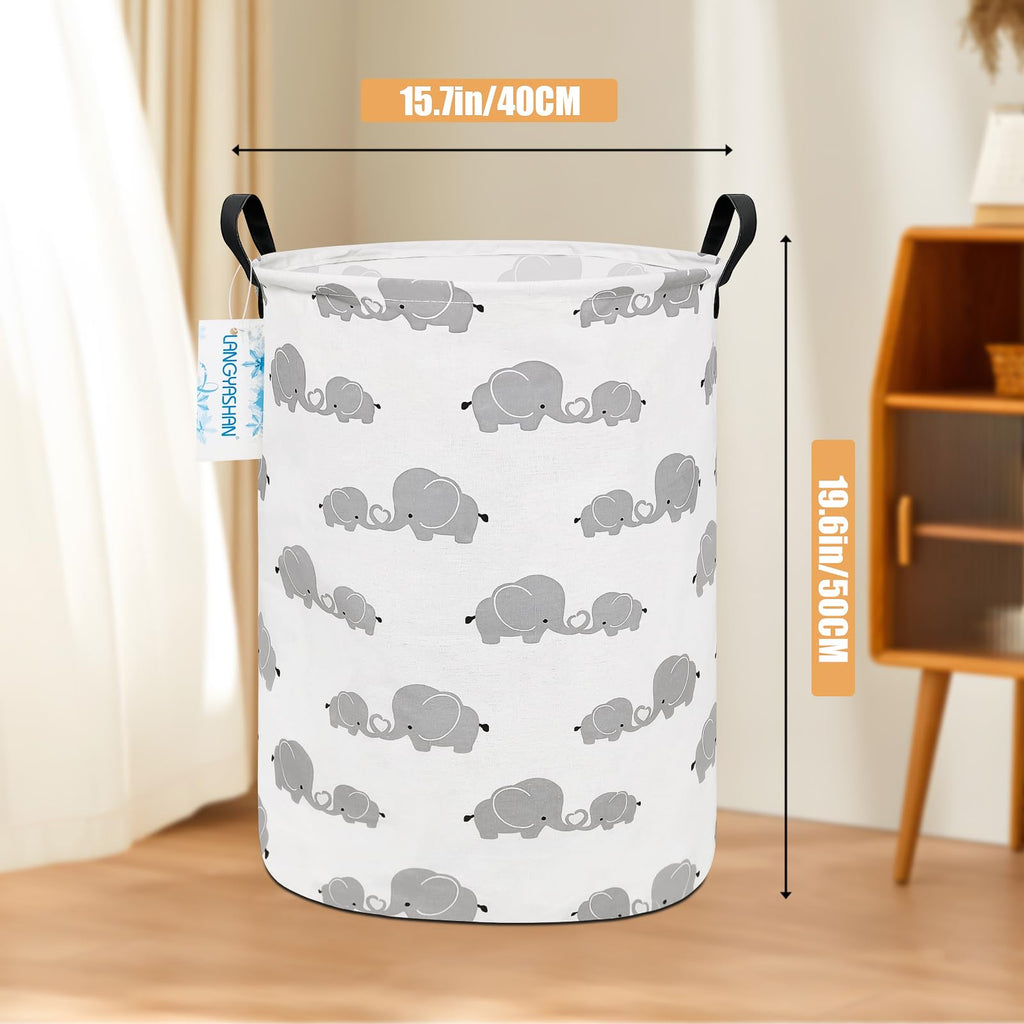 Collapsible Canvas Hamper by LANGYASHAN - Laundry Baskets by Handbags Specialist Headquarter | Available at Handbags Specialist Headquarter