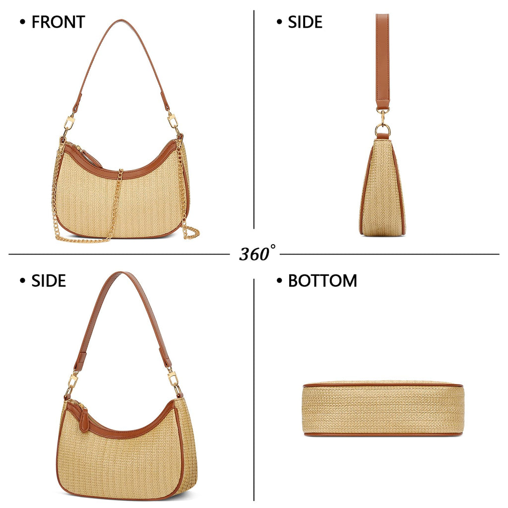 Retro Chic Hobo Bag - Cute Underarm Purse - Shoulder Bags by Handbags Specialist Headquarter | Available at Handbags Specialist Headquarter