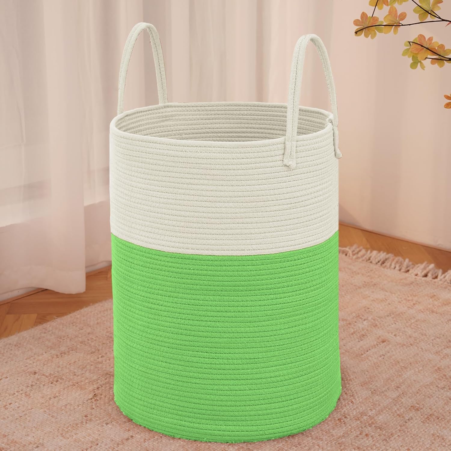 Purple Woven 80L Laundry Basket & Storage Bin - Hampers by JMvicyroam | Available at Handbags Specialist Headquarter