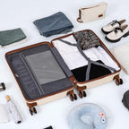 Cosbarn 5-Piece ABS Spinner Luggage Set with TSA Lock