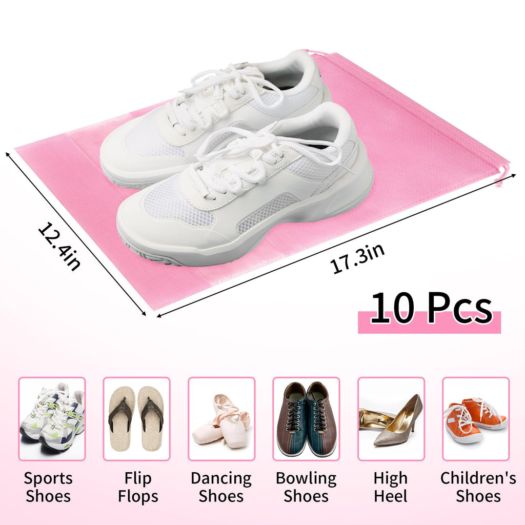 Travel Clear Shoe Bags - 5 Pack Waterproof Storage -  by Handbags Specialist Headquarter | Available at Handbags Specialist Headquarter