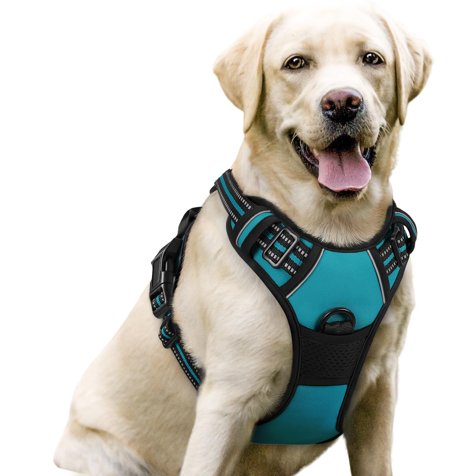 PawGuard No-Pull Reflective Dog Harness - Large Black -  by Handbags Specialist Headquarter | Available at Handbags Specialist Headquarter