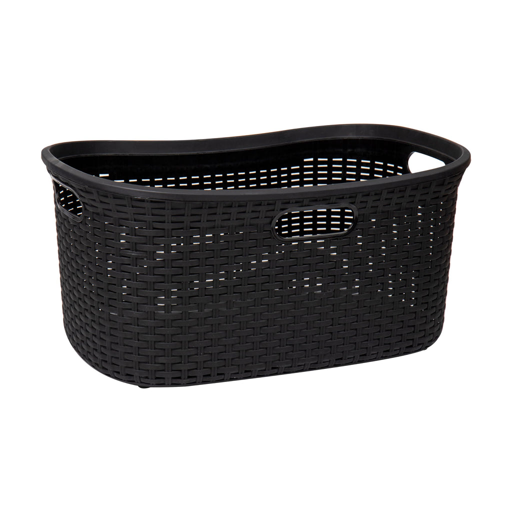 Ivory Wicker Mind Reader 40L Laundry Basket - Laundry Baskets by Handbags Specialist Headquarter | Available at Handbags Specialist Headquarter