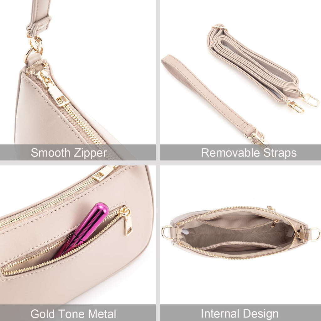 Retro Vegan Leather Shoulder Bag -  by Handbags Specialist Headquarter | Available at Handbags Specialist Headquarter