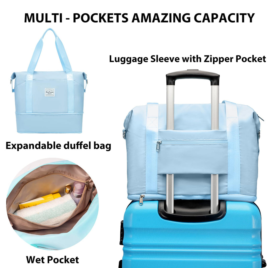 VoyagePro 6-Piece Hardshell Luggage Set - Luggage Travel Bags by Handbags Specialist Headquarter | Available at Handbags Specialist Headquarter