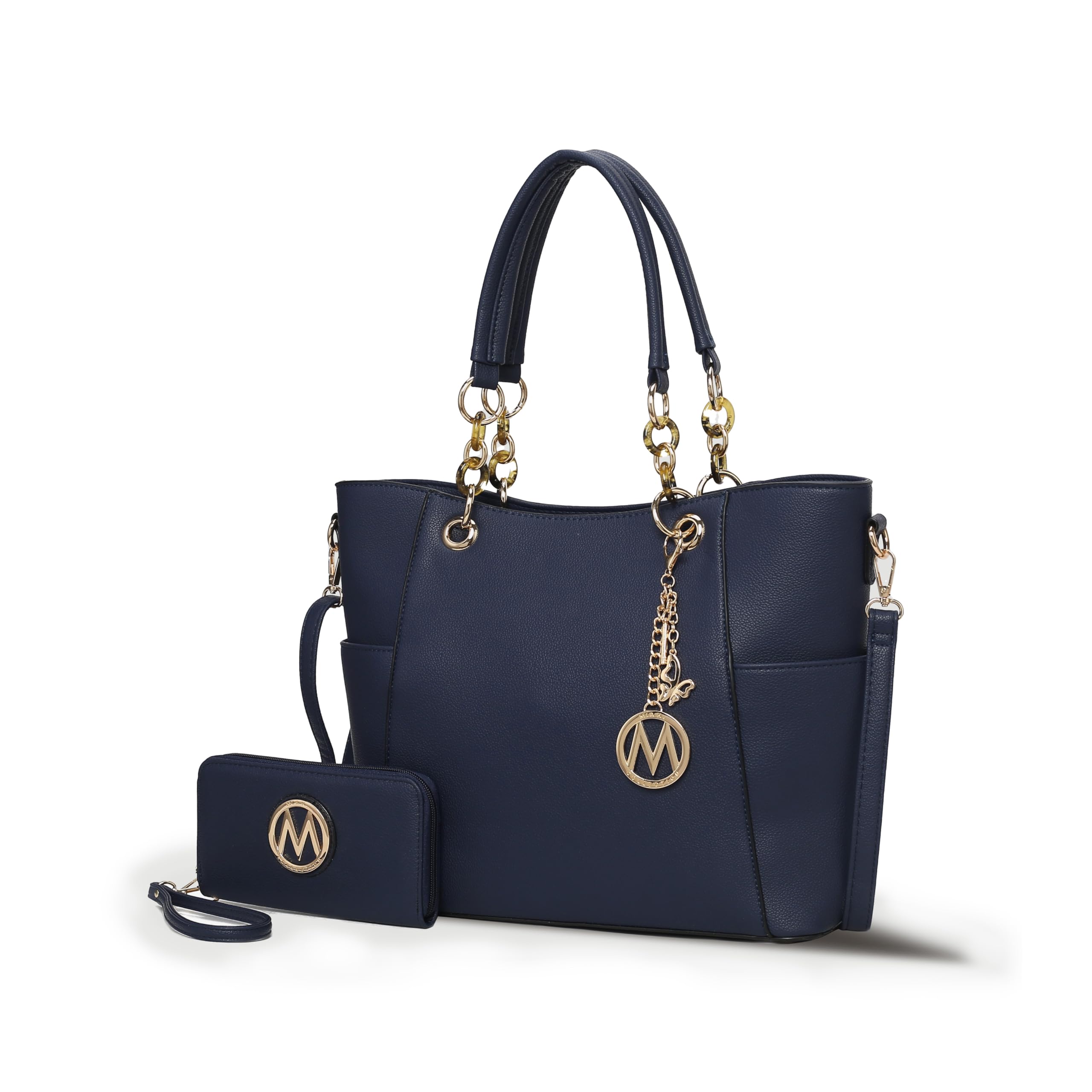 MKF Collection Vegan Leather Tote & Wallet Set