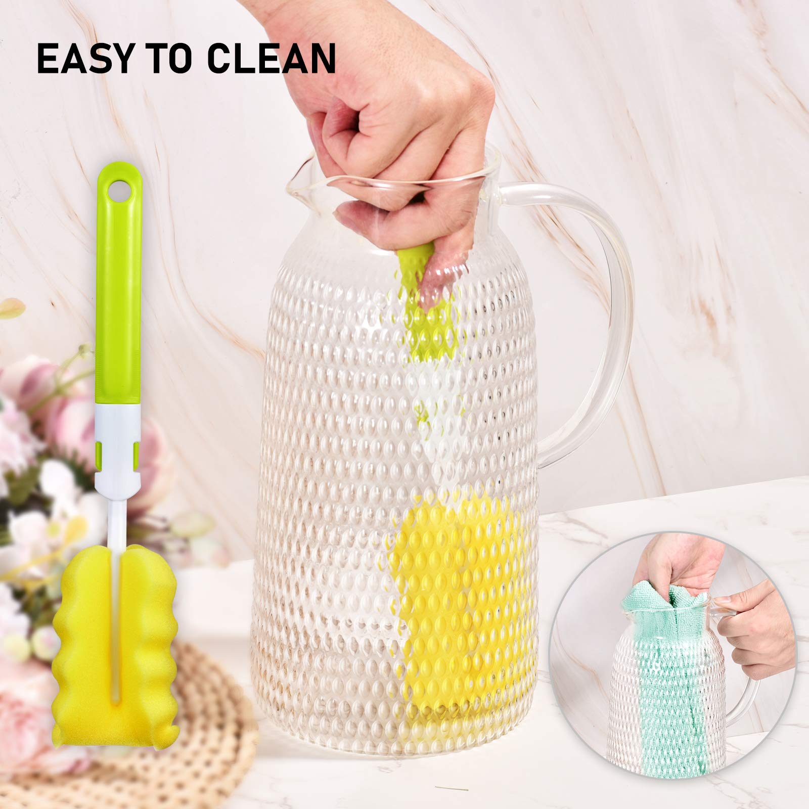 Aofmee Stainless Precision Pitcher - 68oz Borosilicate - Decor by Handbags Specialist Headquarter | Available at Handbags Specialist Headquarter