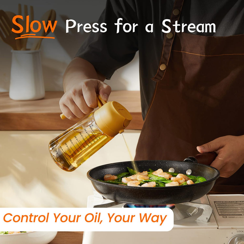 SprayMaster Duo: 16oz Olive Oil Dispenser - Black -  by Handbags Specialist Headquarter | Available at Handbags Specialist Headquarter