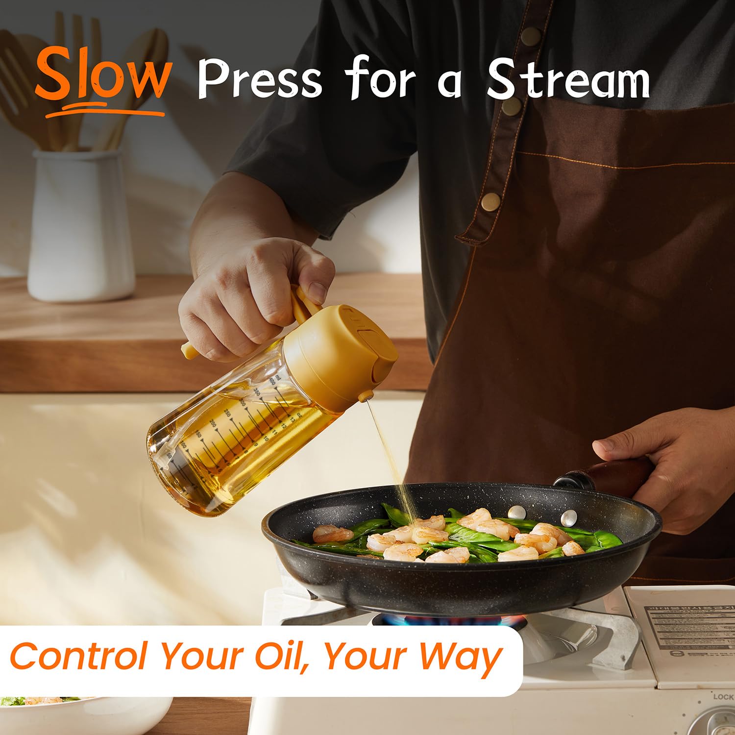 SprayMaster Duo: 16oz Olive Oil Dispenser - Black -  by Handbags Specialist Headquarter | Available at Handbags Specialist Headquarter