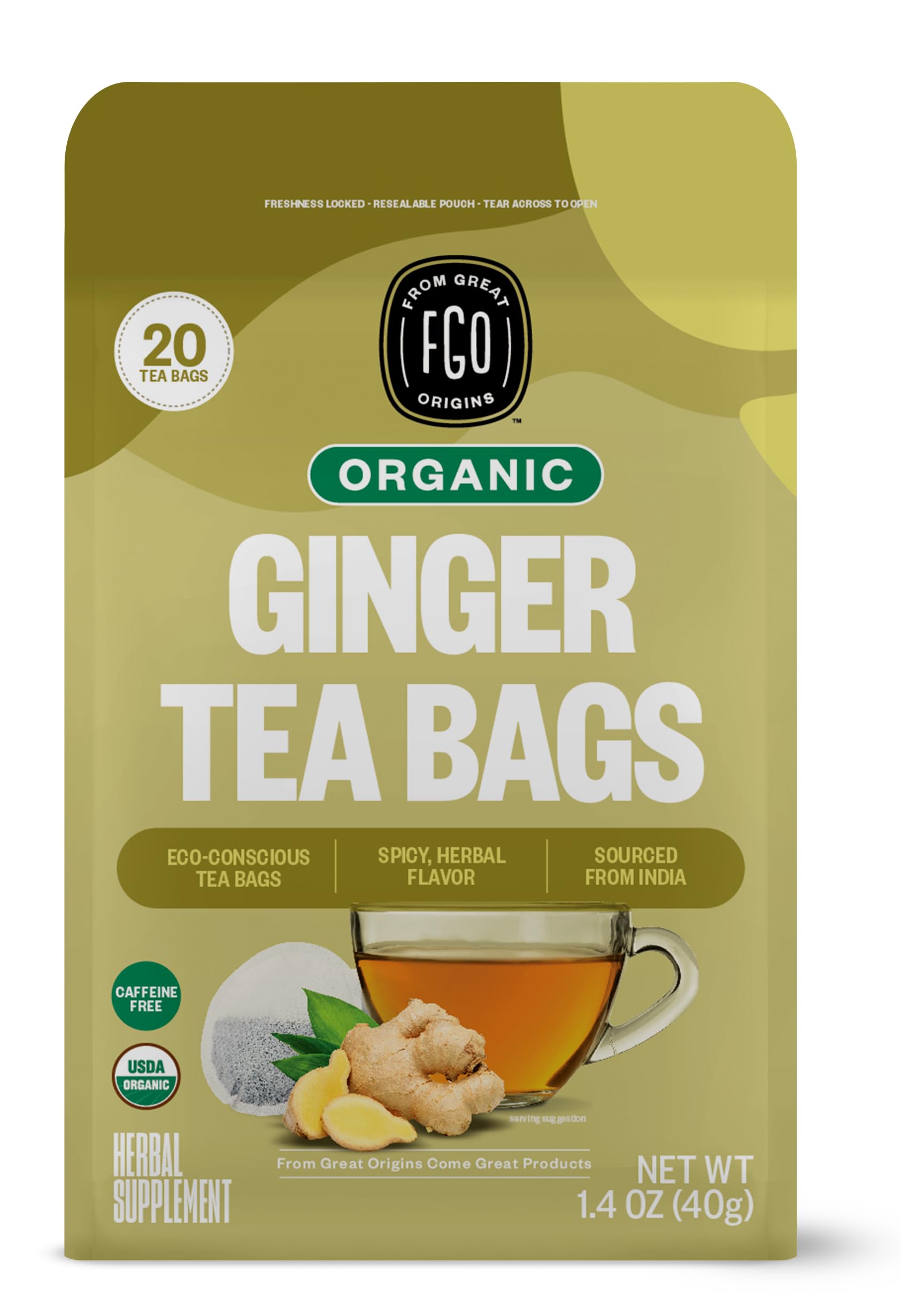 ElderZen Organic Tea - Caffeine-Free Eco Bags -  by Handbags Specialist Headquarter | Available at Handbags Specialist Headquarter
