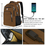 SecureSlim Laptop Backpack with USB & Water Resistance - Backpack Bags by Handbags Specialist Headquarter | Available at Handbags Specialist Headquarter