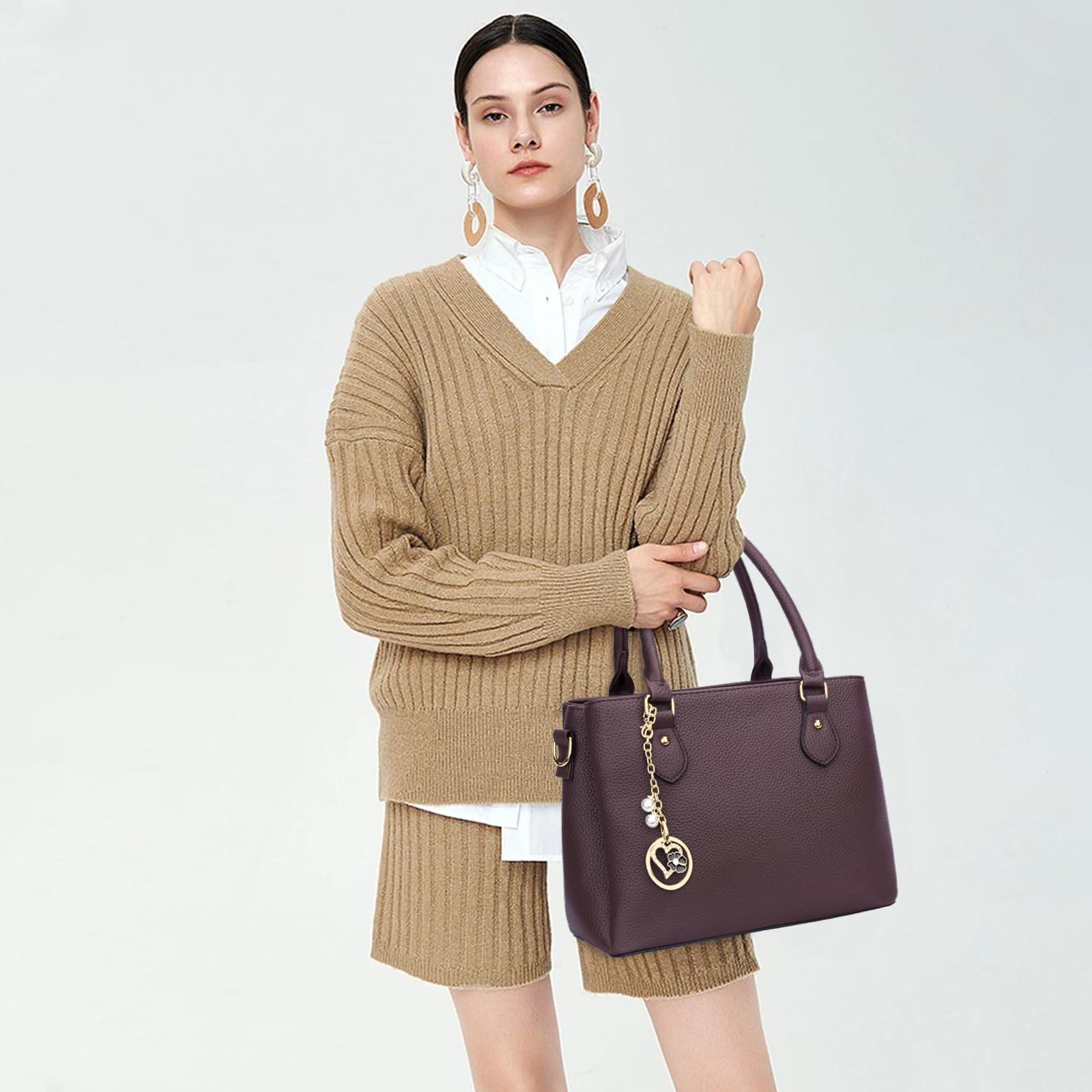 Luxe Leather Satchel & Crossbody Bags -  by Handbags Specialist Headquarter | Available at Handbags Specialist Headquarter