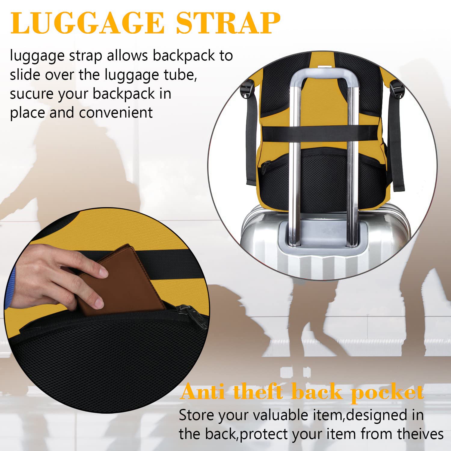 MATEIN SleekGuard Laptop Backpack with USB Port - Backpack Bags by Handbags Specialist Headquarter | Available at Handbags Specialist Headquarter