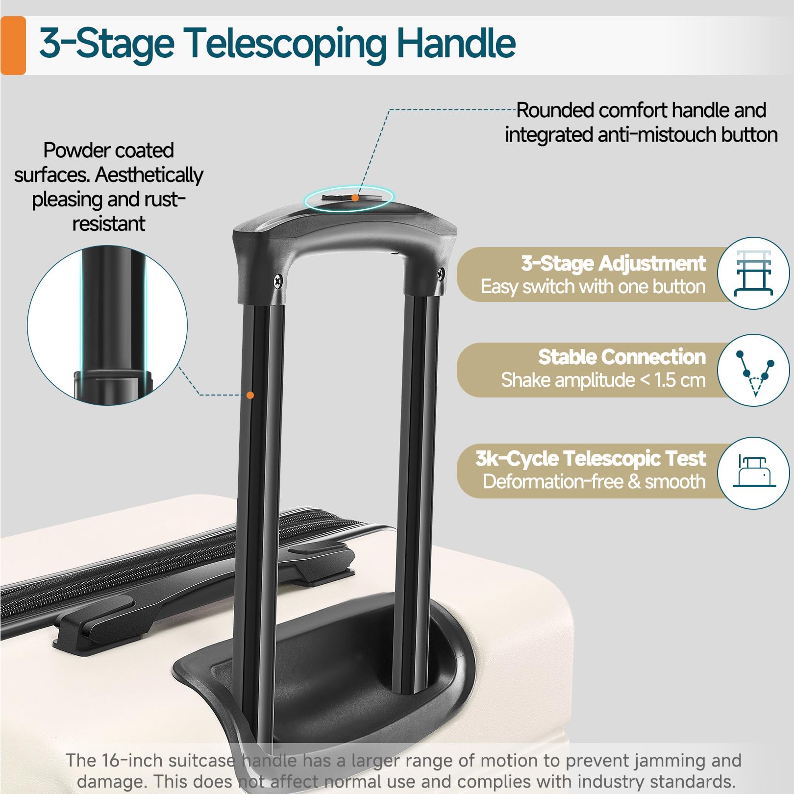 Hoteel 3-Piece Luggage Set - Luggage Travel Bags by Handbags Specialist Headquarter | Available at Handbags Specialist Headquarter