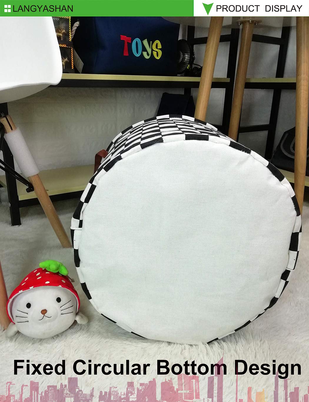 Collapsible Canvas Hamper by LANGYASHAN - Laundry Baskets by Handbags Specialist Headquarter | Available at Handbags Specialist Headquarter