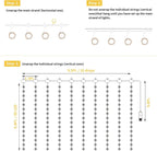 Minetom 300 LED Dimmable Fairy Curtain Lights - Decor by Handbags Specialist Headquarter | Available at Handbags Specialist Headquarter