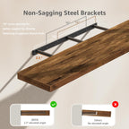 Rustic Farmhouse Shelves (008-40BN) - Decor by Handbags Specialist Headquarter | Available at Handbags Specialist Headquarter