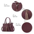 Luxe Leather Satchel & Crossbody Bags -  by Handbags Specialist Headquarter | Available at Handbags Specialist Headquarter