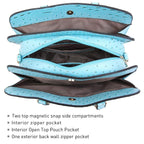 Women’s 2pc Tote & Wallet Handbag Set with 3 Compartments