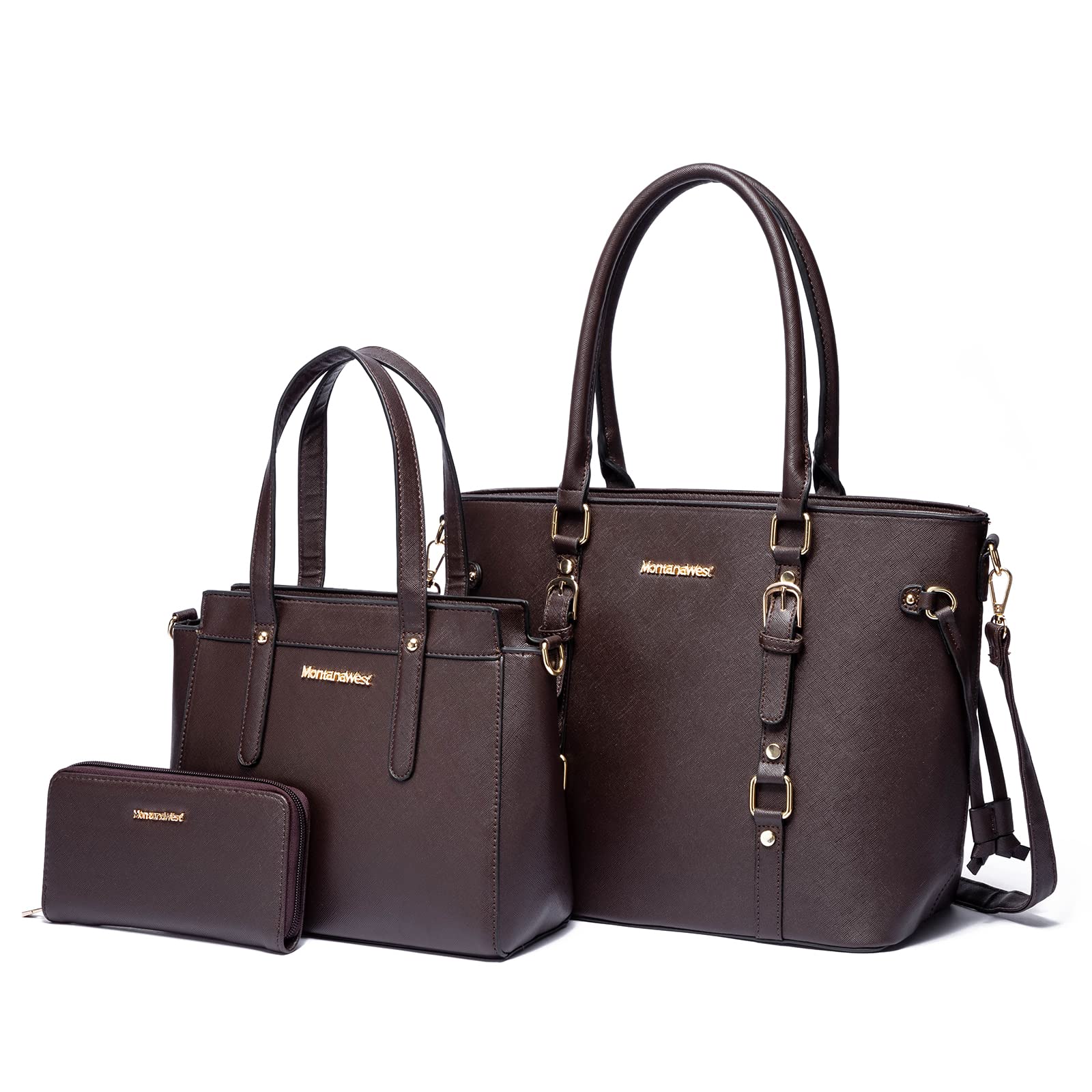 Montana West Luxe Trio: Tote, Wallet & Satchel Set