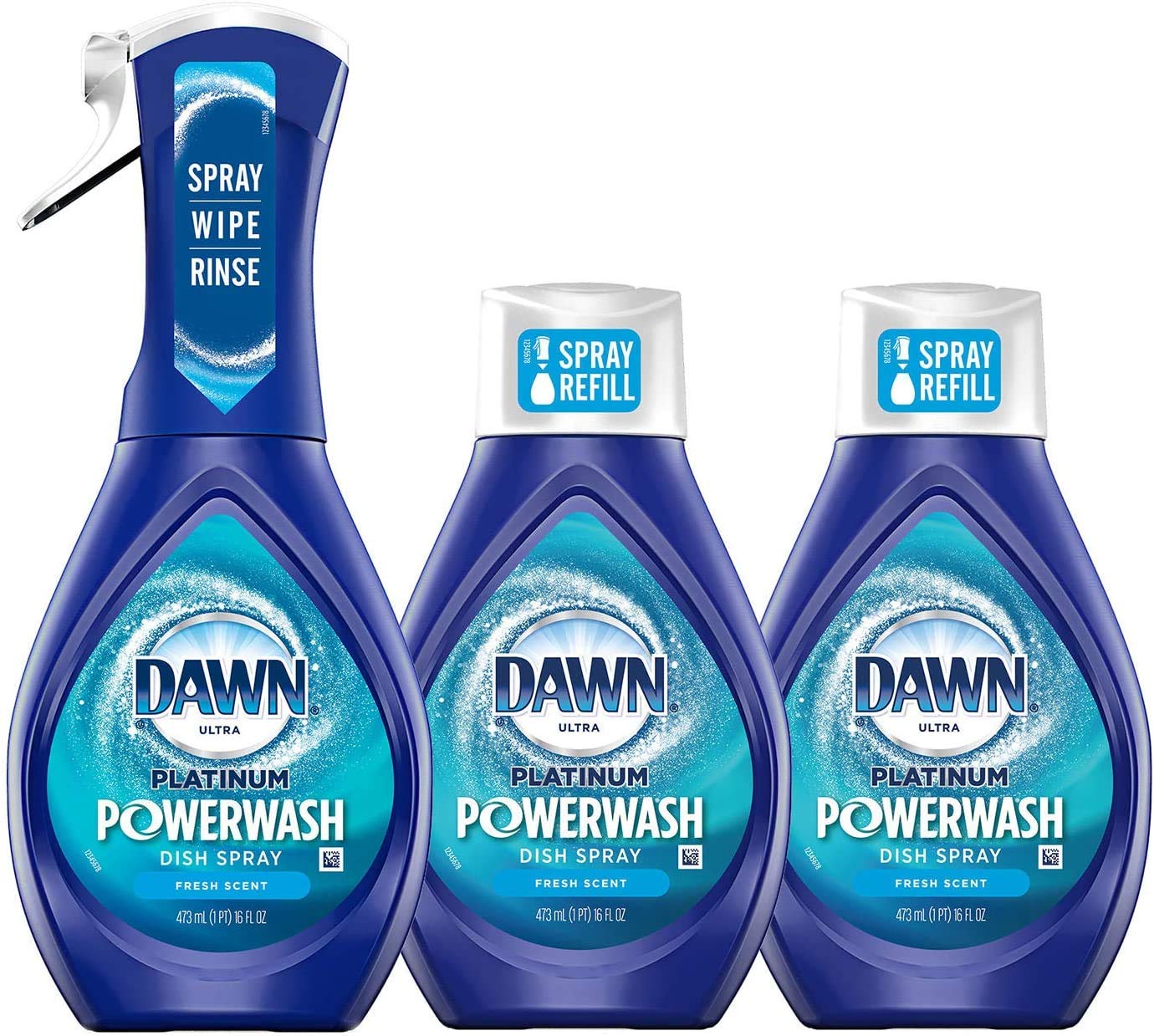 Dawn Powerwash Fresh: 1 Spray + 3 Refill Bundle - Dish Soap Liquid by Handbags Specialist Headquarter | Available at Handbags Specialist Headquarter