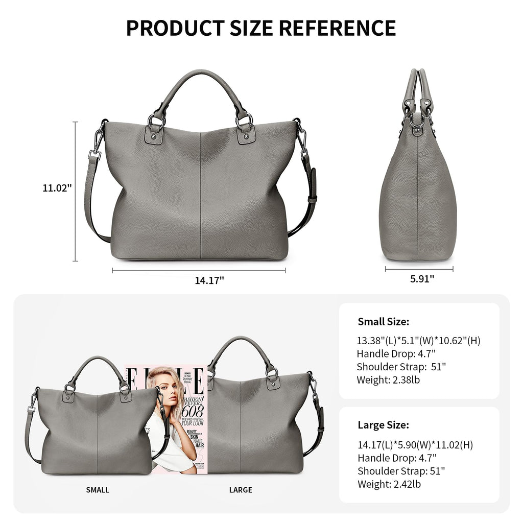 Kattee Women's Leather Tote Bag
