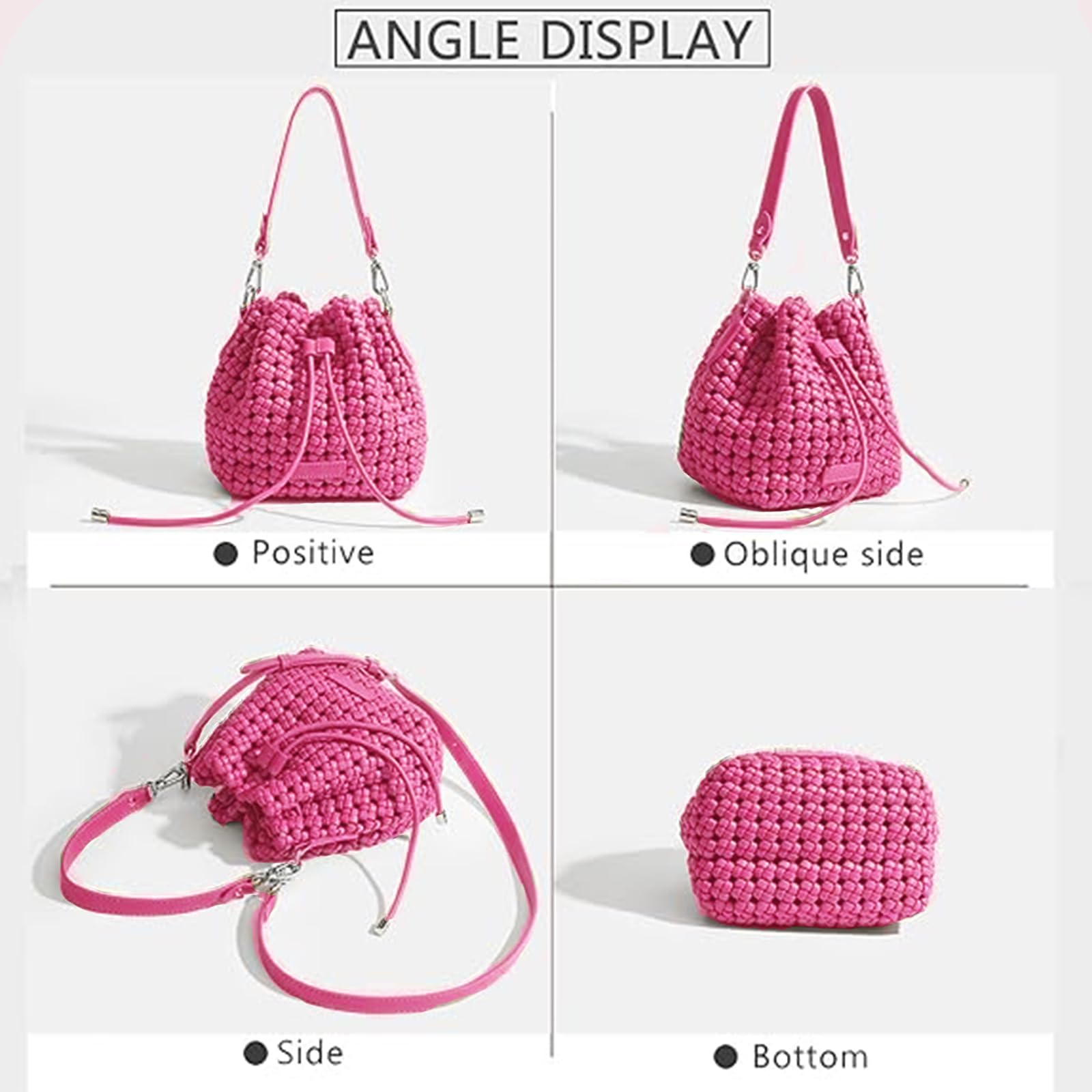 Hollow Bucket Tote Bag -  by Handbags Specialist Headquarter | Available at Handbags Specialist Headquarter