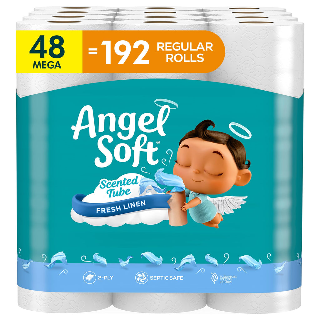 Angel Fresh Lavender Mega Toilet Rolls - Soft & Strong - Toilet Paper by Handbags Specialist Headquarter | Available at Handbags Specialist Headquarter