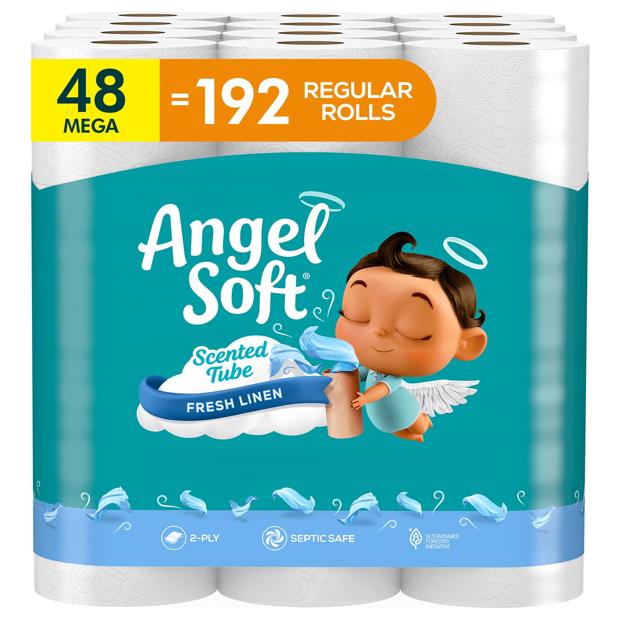 Angel Fresh Lavender Mega Toilet Rolls - Soft & Strong - Toilet Paper by Handbags Specialist Headquarter | Available at Handbags Specialist Headquarter