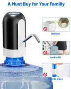 Portable USB Water Dispenser for 3-5 Gallon Bottles