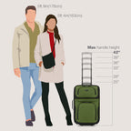 U.S. Traveler Rio Expandable Orange Carry-on -  by Handbags Specialist Headquarter | Available at Handbags Specialist Headquarter