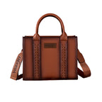 Western Chic Wrangler Tote: Vegan Leather, Versatile Strap
