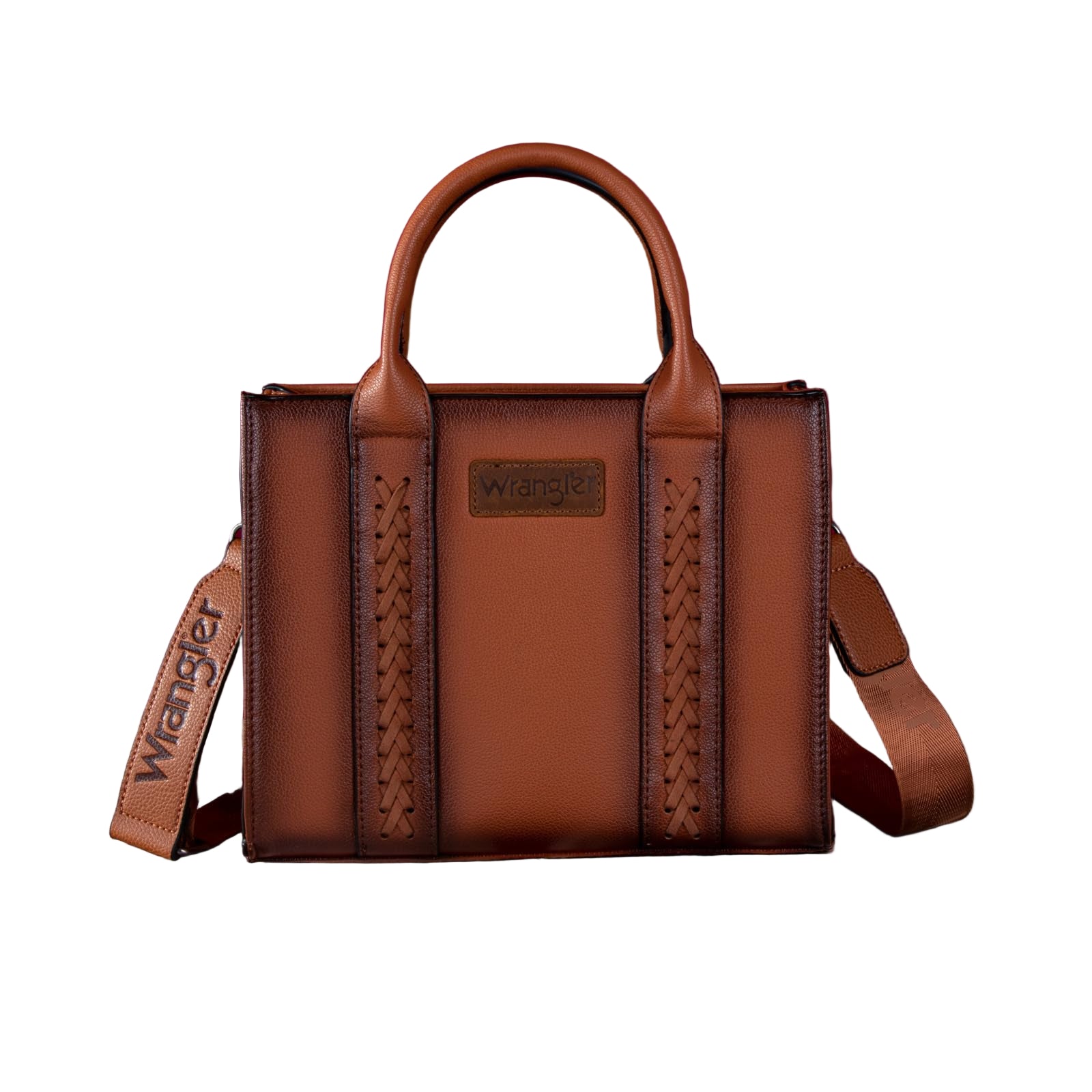Western Chic Wrangler Tote: Vegan Leather, Versatile Strap