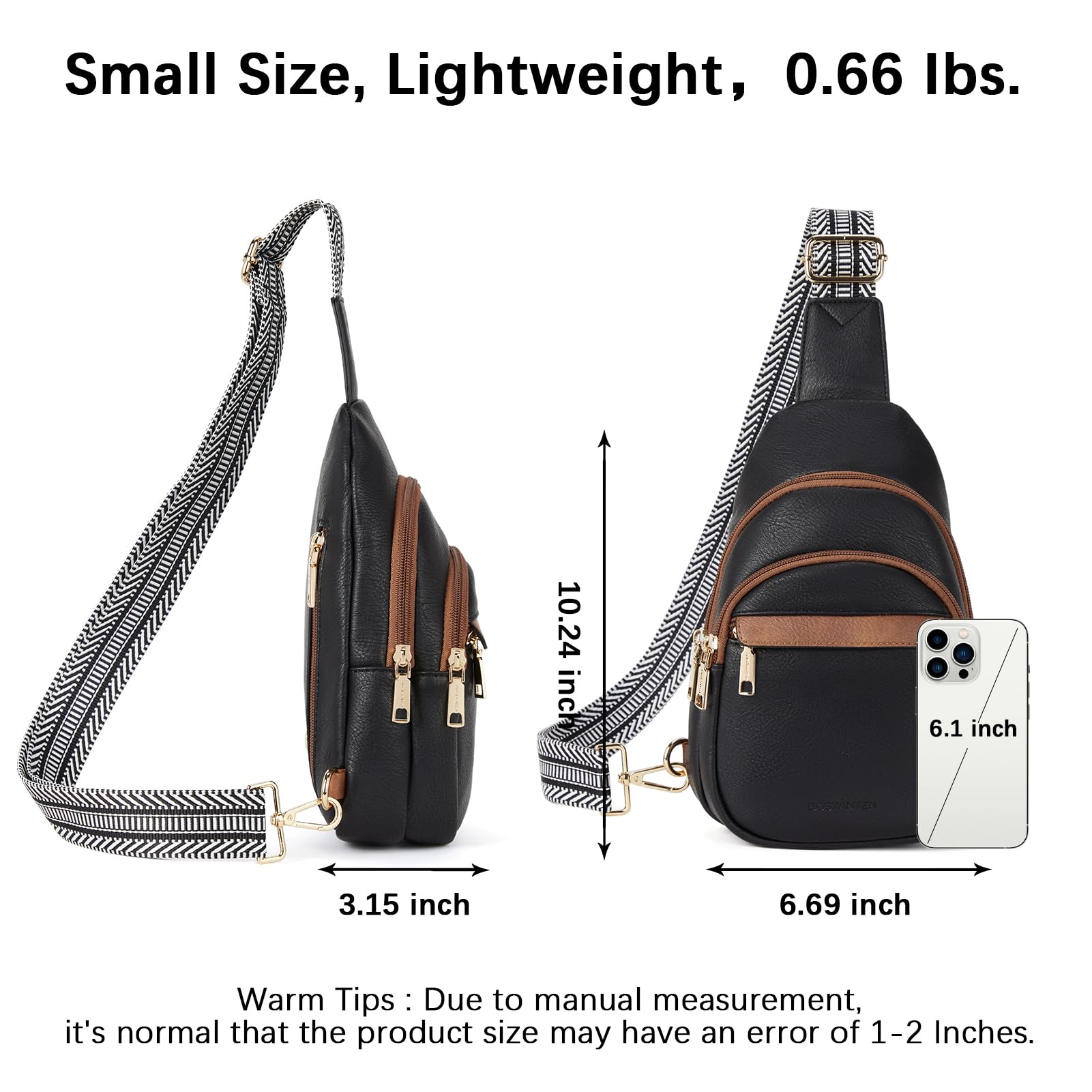 BOSTANTEN Chic Leather Crossbody Sling Bag -  by Handbags Specialist Headquarter | Available at Handbags Specialist Headquarter